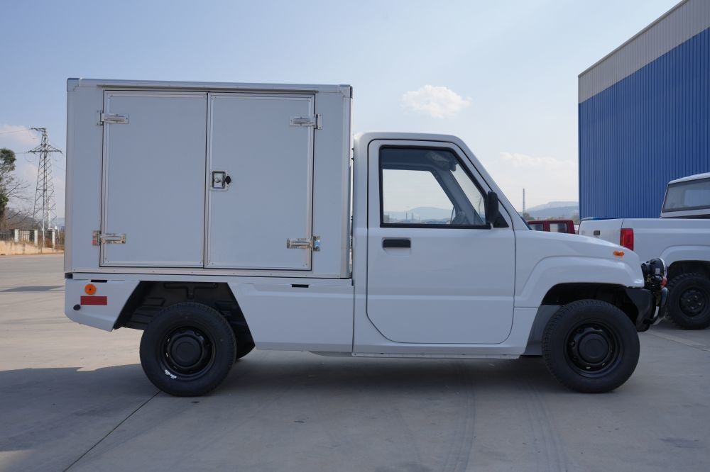 доставка Van груза мест грузового пикапа 2 4kw 50km/H EV электрическая с коробкой