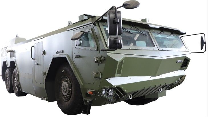 6×6 Тип привода Длительный транспорт колесное бронированное шасси с 30000 Общая масса полной нагрузки (кг)